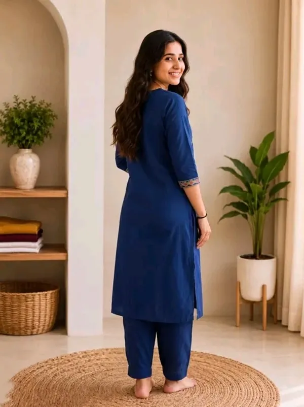 Blue_Cotton_Silk_Straight_Kurta_With_Palazzo_For_Women