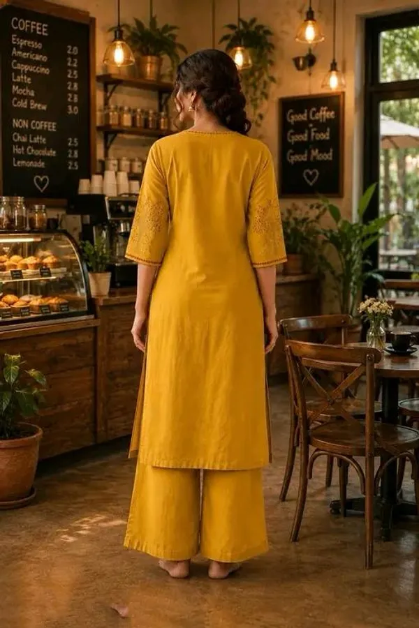 Yellow_Cotton_Silk_Straight_Printed_Kurta_Set_For_Women