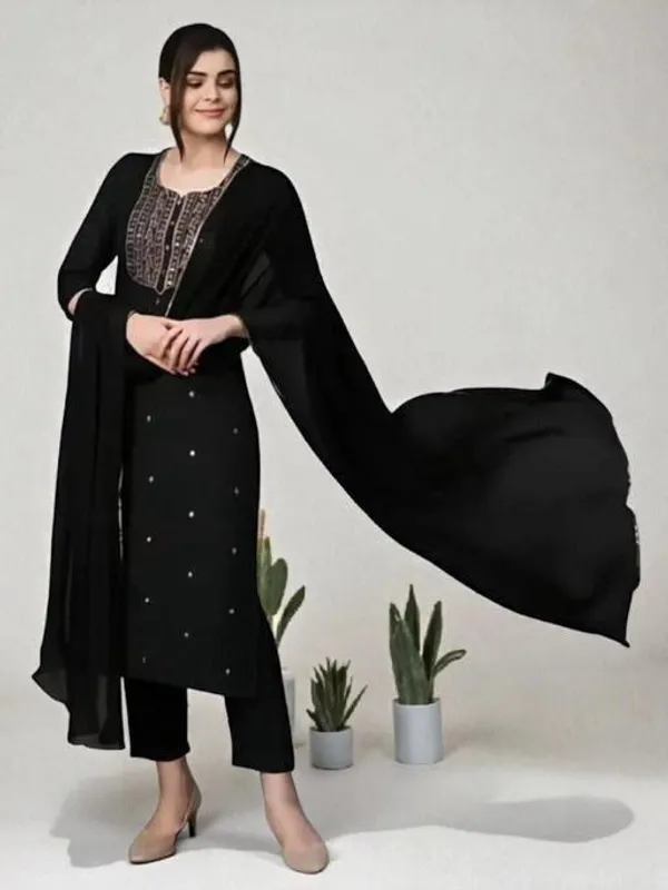 Black_Cotton_Silk_Anarkali_Kurta_Set_With_Dupatta_For_Women