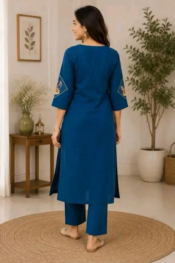 Blue_Cotton_Silk_Straight_Kurta_With_Bottomwear_For_Women