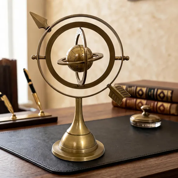 Brass_Metal_Vintage_Antique_Brown_Armillary_Sphere_Showpiece