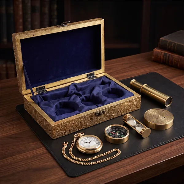Wood_Brass_Nautical_Antique_Gold_5_Piece_Gift_Set_With_Wooden_Box