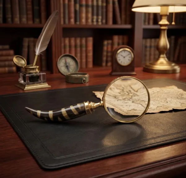 Brass_&_Horn_Antique_Striped_Handle_Magnifying_Glass
