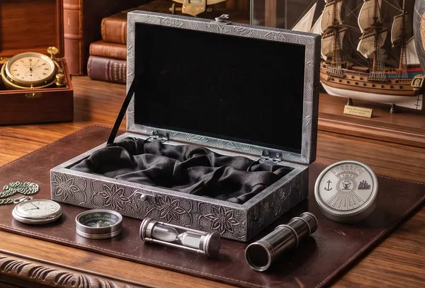 Metal_Nautical_Silver_Nickel_5_Piece_Gift_Set_With_Wooden_Box