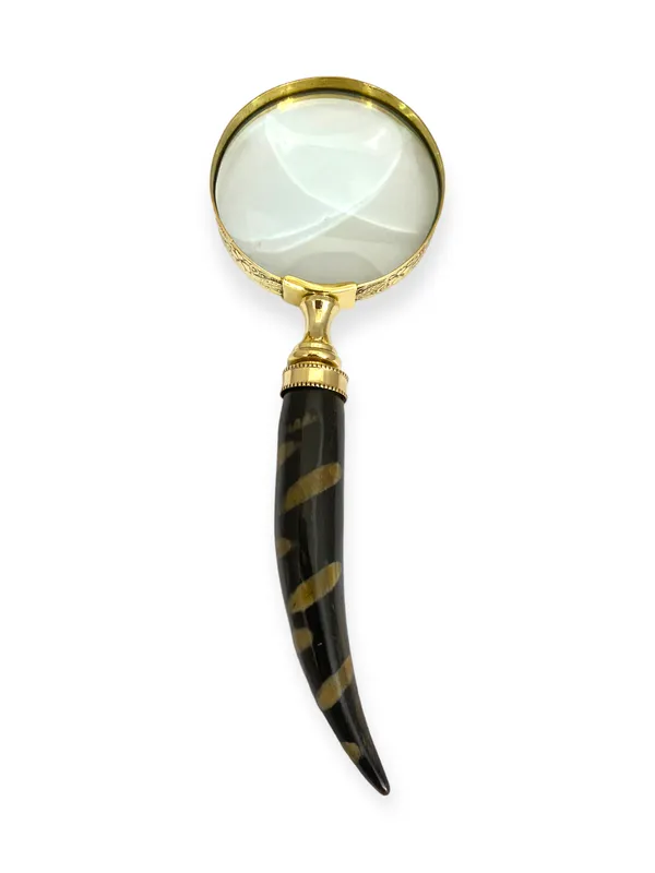 Brass_&_Horn_Antique_Striped_Handle_Magnifying_Glass