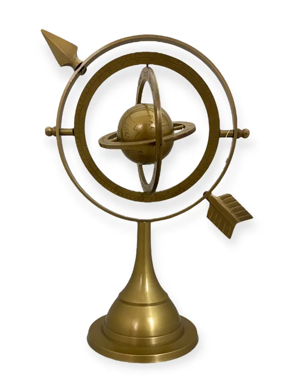 Brass_Metal_Vintage_Antique_Brown_Armillary_Sphere_Showpiece