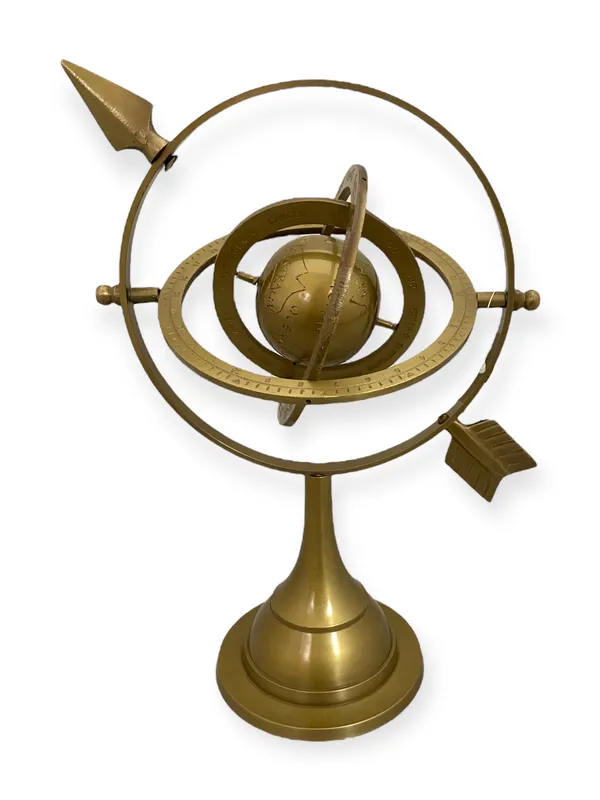 Brass_Metal_Vintage_Antique_Brown_Armillary_Sphere_Showpiece