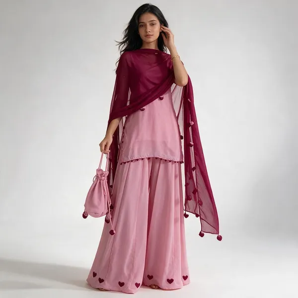 Pink_Georgette_Ethnic_Kurta_Set_For_Women
