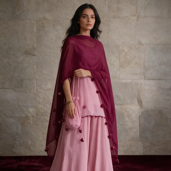 Pink_Georgette_Ethnic_Kurta_Set_For_Women