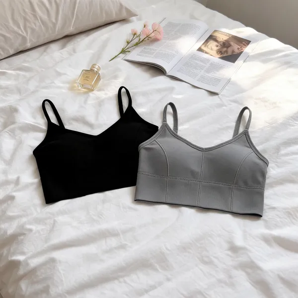 Black_And_Grey_Seamless_Crop_Top_Bras_for_Women