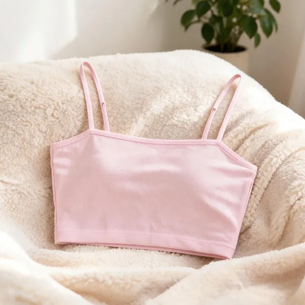 Pink_&_Black_Spaghetti_Strap_Crop_Top_for_Women