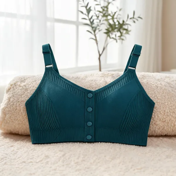 Teal_&_Purple_Ribbed_Front_Closure_Bra_for_Women