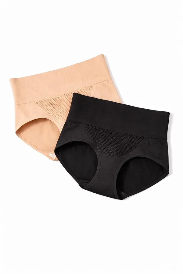 Women_S_High_Waist_Shapewear_Briefs_With_Mesh_Panel