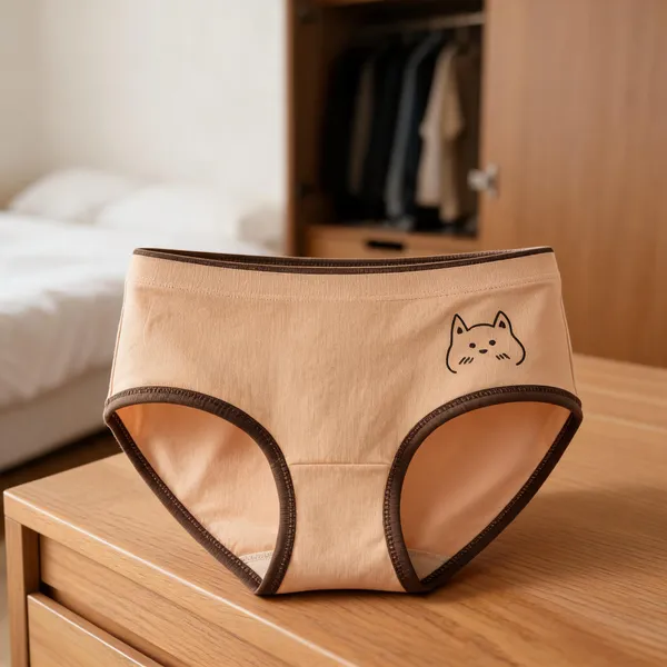 Beige_Mid_Rise_Briefs_for_Women
