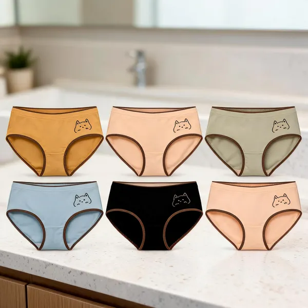 Assorted_Cat_Print_Briefs_for_Women