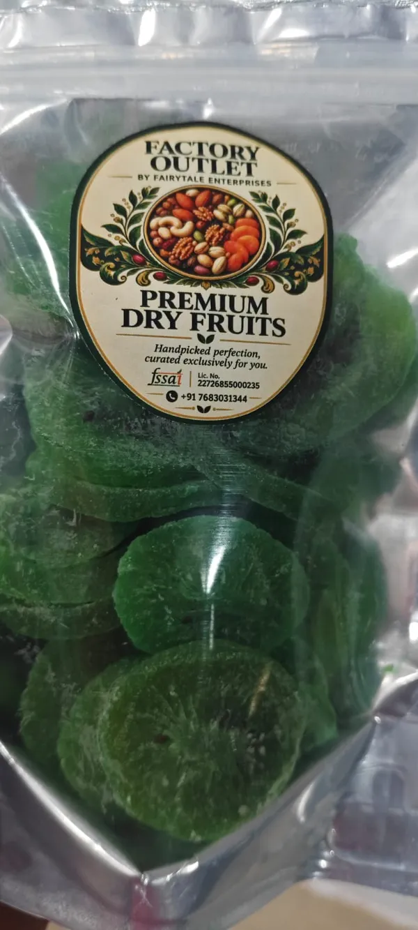 Factory_Outlet_Green_Dried_Fruit_Pieces