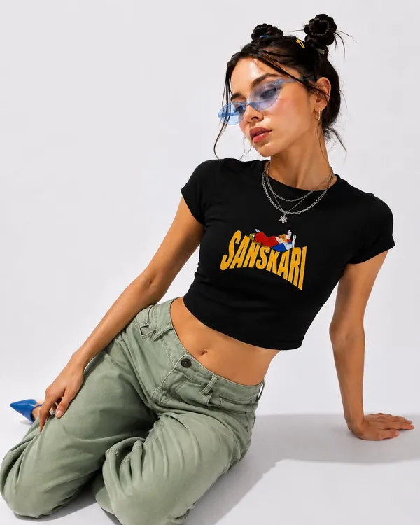 Sanskari_Top_Blue