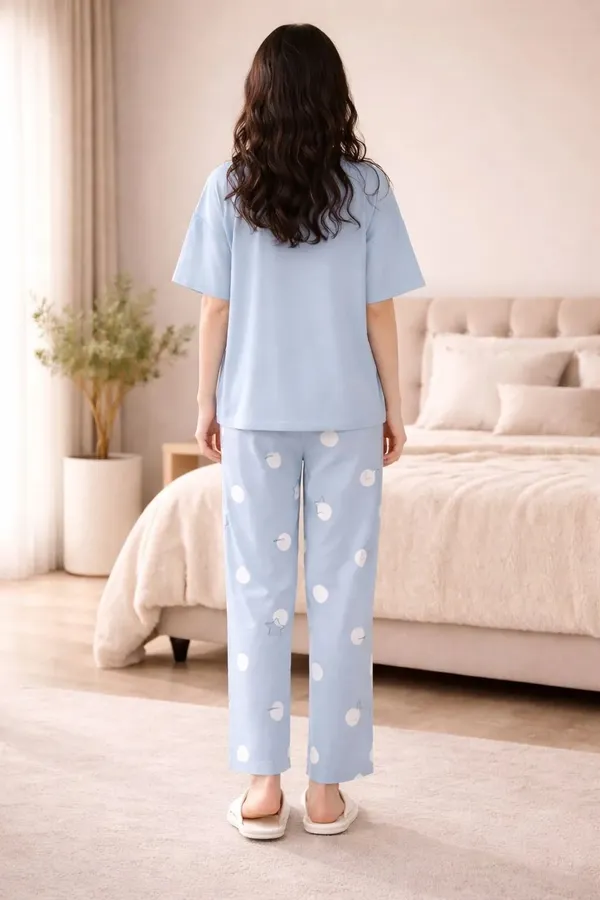 Light_Blue_Printed_Regular_Fit_Pyjama_Set_For_Women
