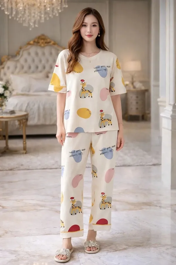 Cream_Printed_Relaxed_Fit_Pajama_Set_for_Women