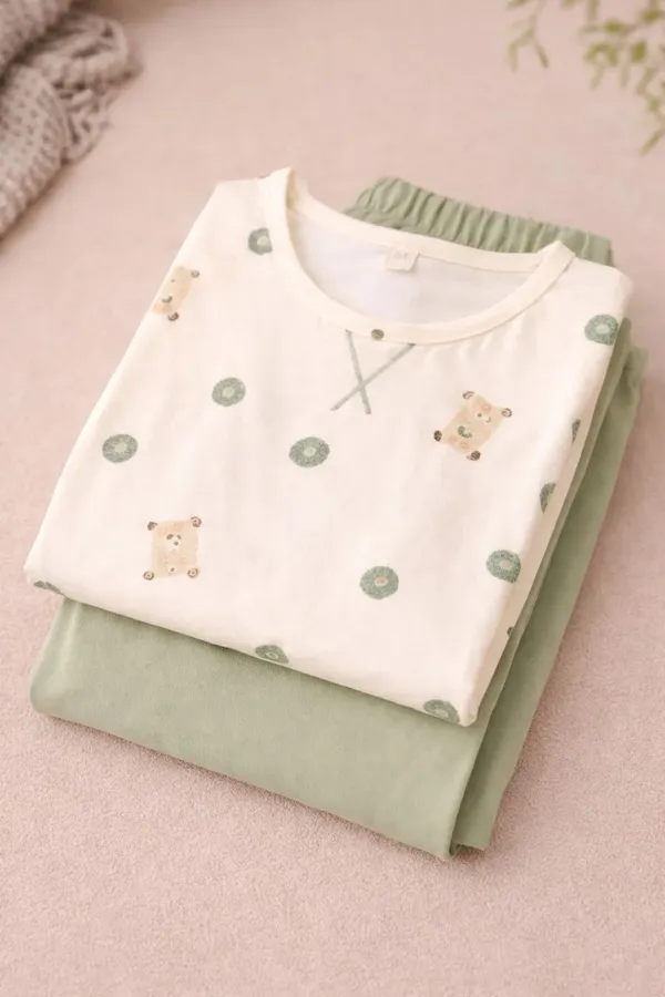 Cream_Printed_Relaxed_Fit_Pajama_Set_for_Women