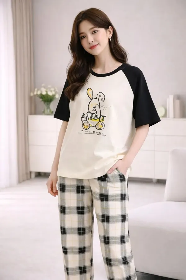 Cream_Printed_Relaxed_Fit_Pajama_Set_for_Women