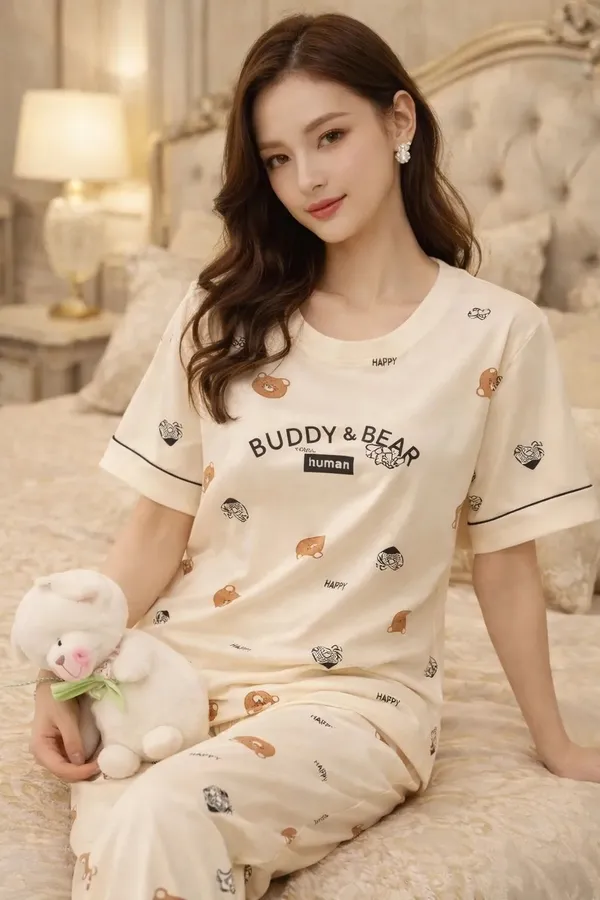 Cream_Printed_Relaxed_Fit_Pyjama_Set_for_Women