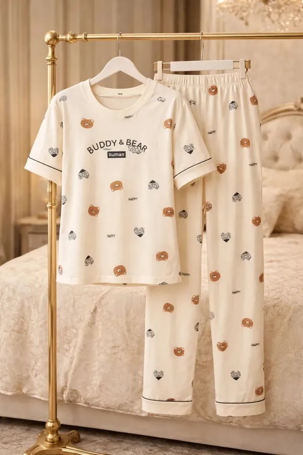 Cream_Printed_Relaxed_Fit_Pyjama_Set_for_Women