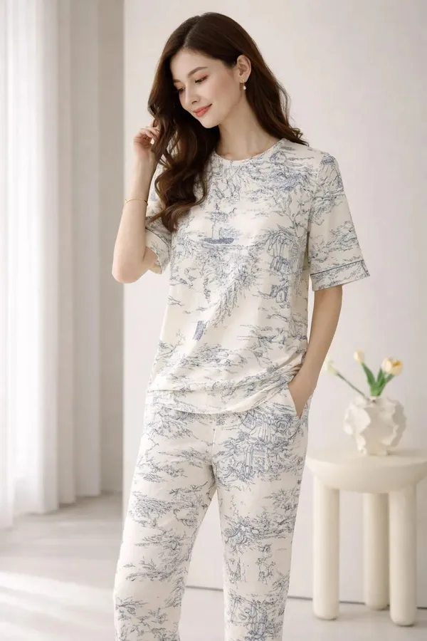 Cream_Printed_Relaxed_Fit_Pajama_Set_for_Women
