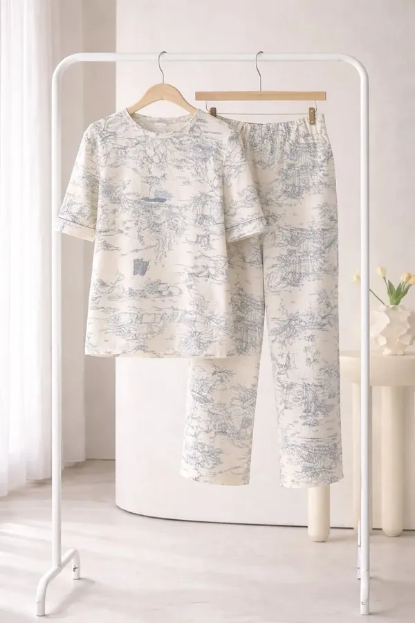 Cream_Printed_Relaxed_Fit_Pajama_Set_for_Women