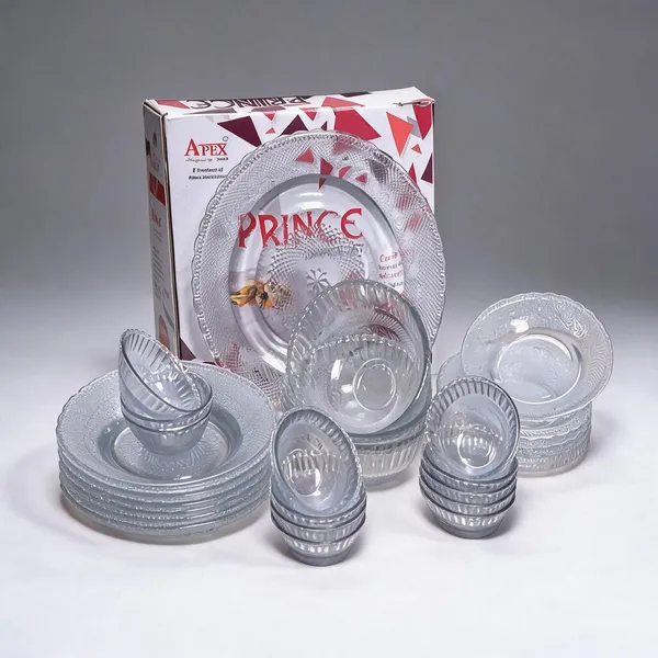Glass_Textured_Transparent_Dinner_Set