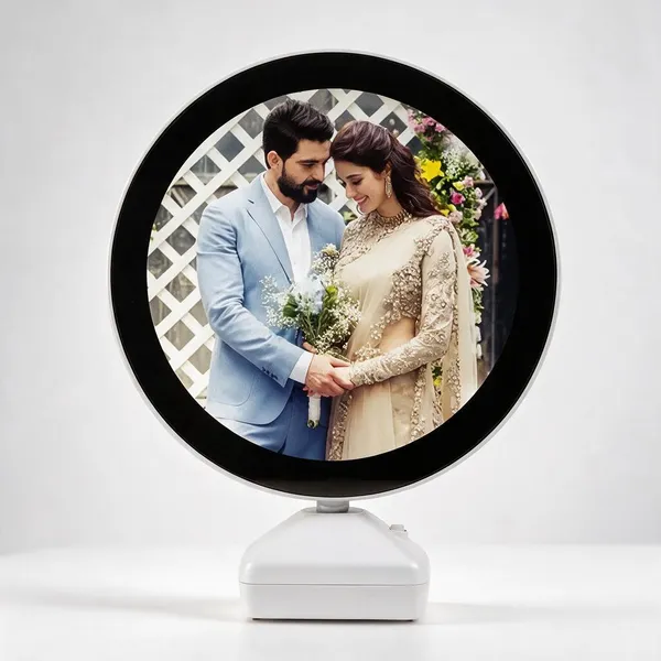 Plastic_Modern_Round_Digital_Photo_Frame
