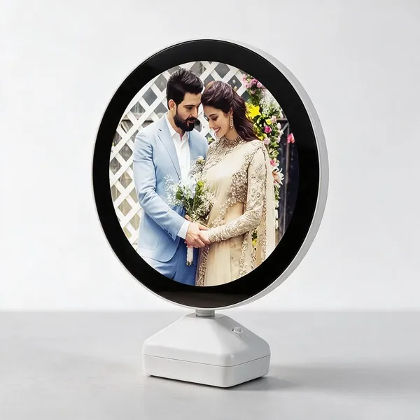 Plastic_Modern_Round_Digital_Photo_Frame