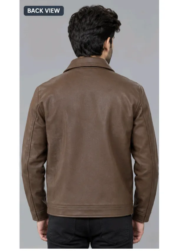 Brown_Leather_Regular_Fit_Jacket_For_Men