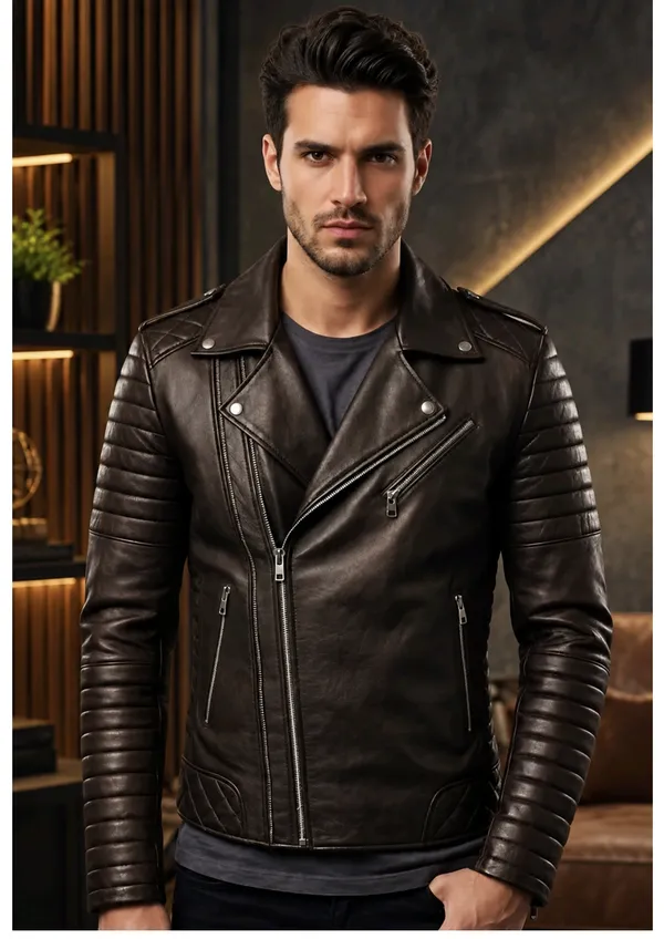 Brown_Faux_Leather_Biker_Jacket_For_Men
