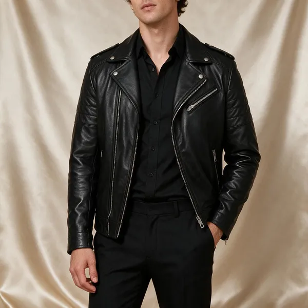 Black_Leather-Look_Biker_Jacket_For_Men