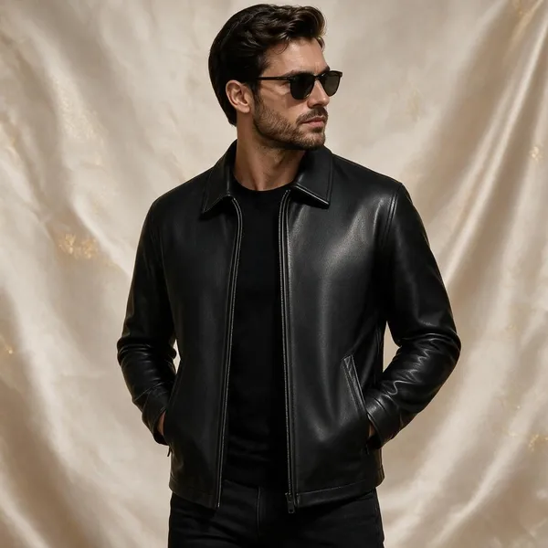 Black_Leather_Regular_Fit_Jacket_For_Men