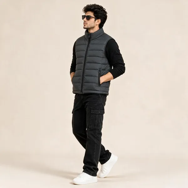 Grey_Quilted_Sleeveless_Puffer_Jacket_For_Men