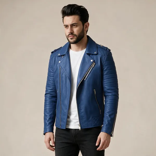 Blue_Faux_Leather_Biker_Jacket_For_Men