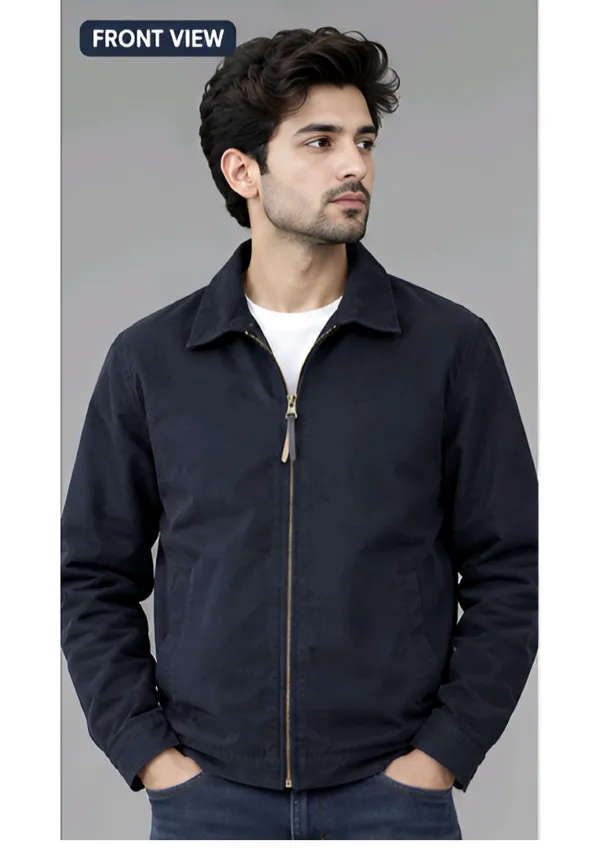 Navy_Casual_Fit_Jacket_For_Men