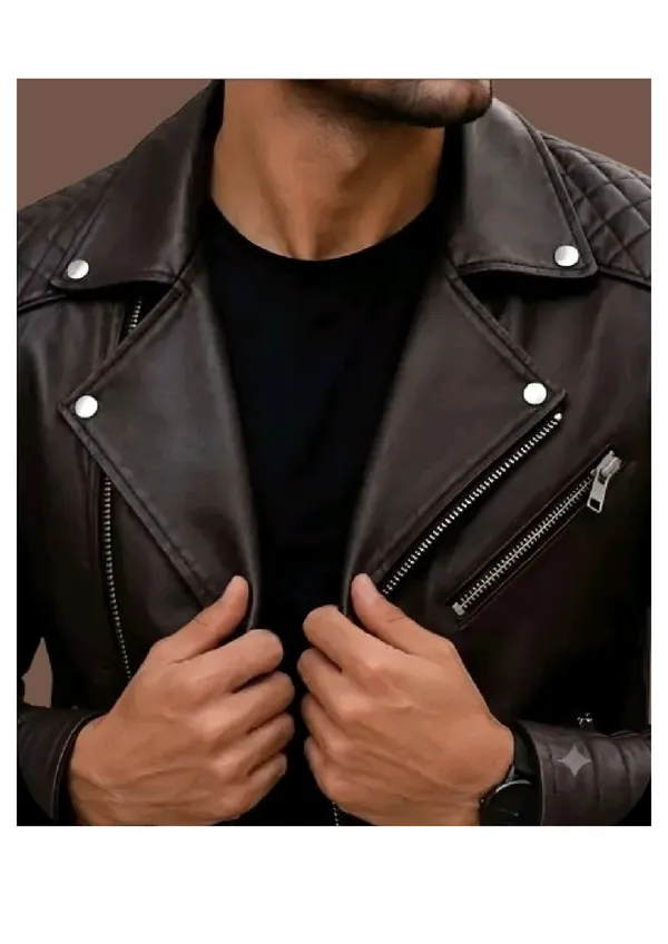 Brown_Faux_Leather_Biker_Jacket_For_Men