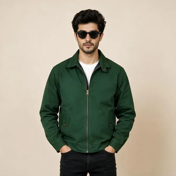 Green_Casual_Jacket_For_Men
