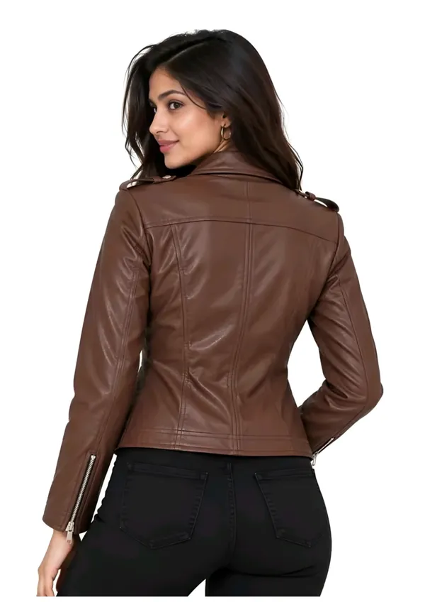 Brown_Faux_Leather_Biker_Jacket_For_Women