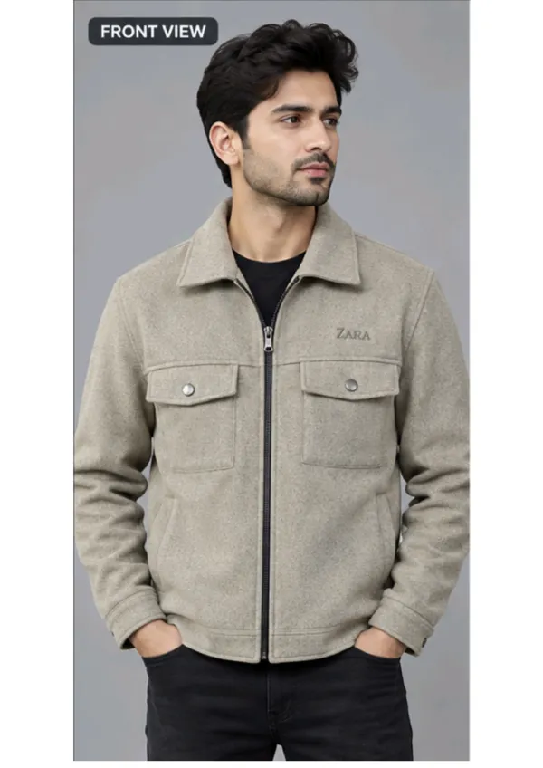 Beige_Textured_Casual_Jacket_For_Men