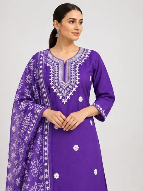 Purple_Viscose_Rayon_Straight_Printed_Kurta_Set_For_Women