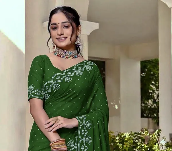 Green_Georgette_Silk_Printed_Saree_For_Women