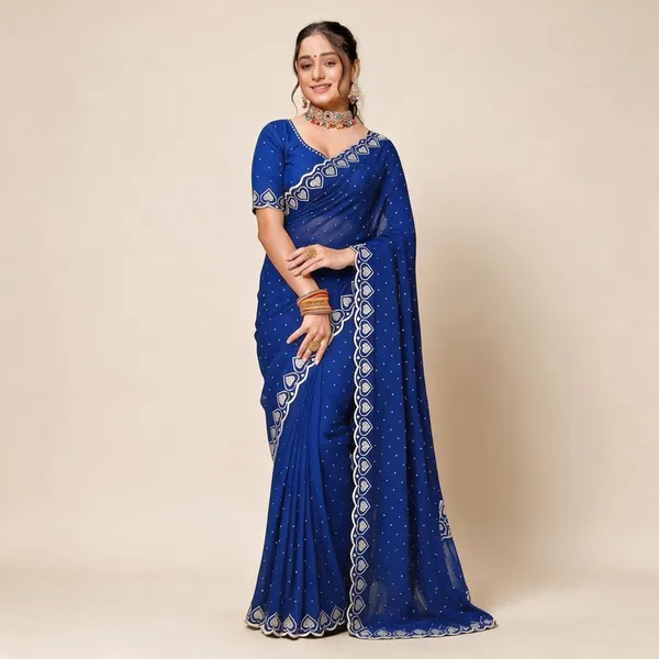 Blue_Georgette_Silk_Printed_Ethnic_Saree_For_Women