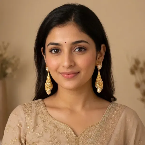 Gold_Kundan_Pearl_Drop_Earrings_For_Women