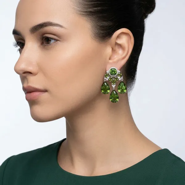 Green_Cubic_Zirconia_Chandelier_Earrings_For_Women