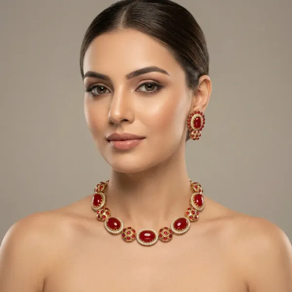 Red_And_Gold_Kundan_Stone_Necklace_And_Earring_Set_For_Women