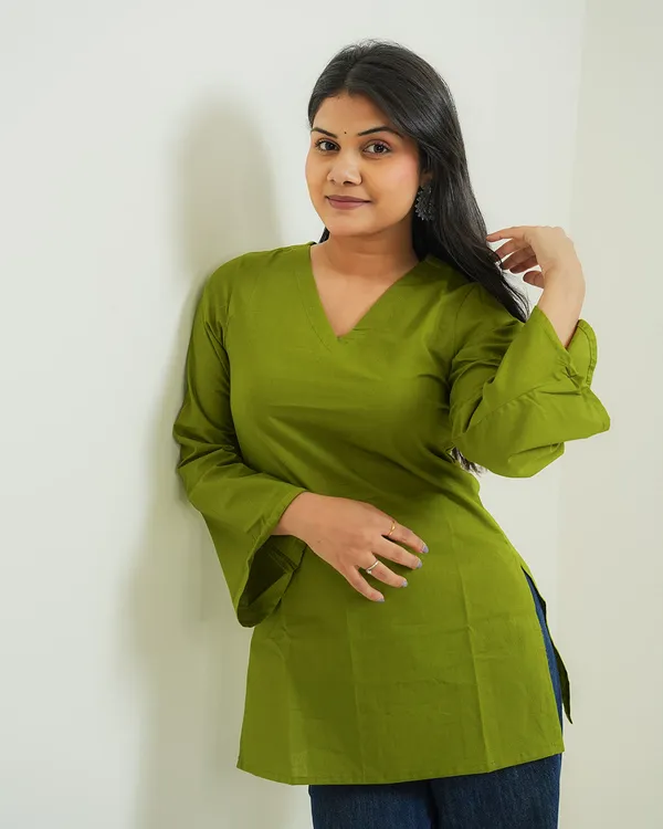 Multicolor_Cotton_Short_Kurti_Combo_Set